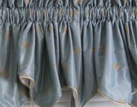 Blue valance