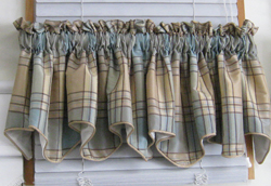 plaid valance